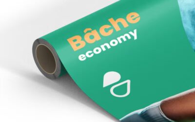 Banderole economy : impression bâche économique 340g