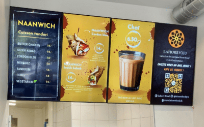 Écrans dynamiques publicitaires pour intérieur ou vitrines